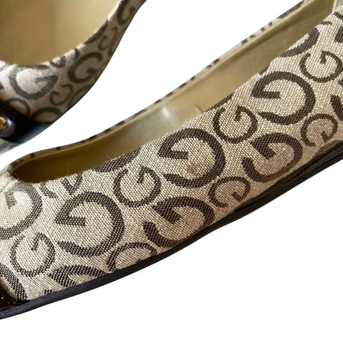 Zapatos planos de ballet con monograma G by Guess Farrah 2 8,5 M vintage Y2K neutros - Imagen 11 de 11