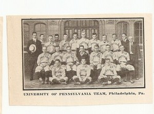 Penn Quakers University of Pennsylvania Philadelphia 1911 Team Picture