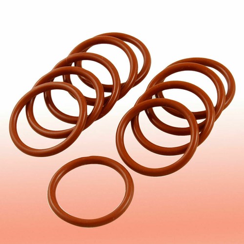 Uxcell 25pcs Heat-Resistant Silicone O-Rings – 9mm X 1.9mm Red Sealing Gaskets For Automotive, Mechanical & Home Use