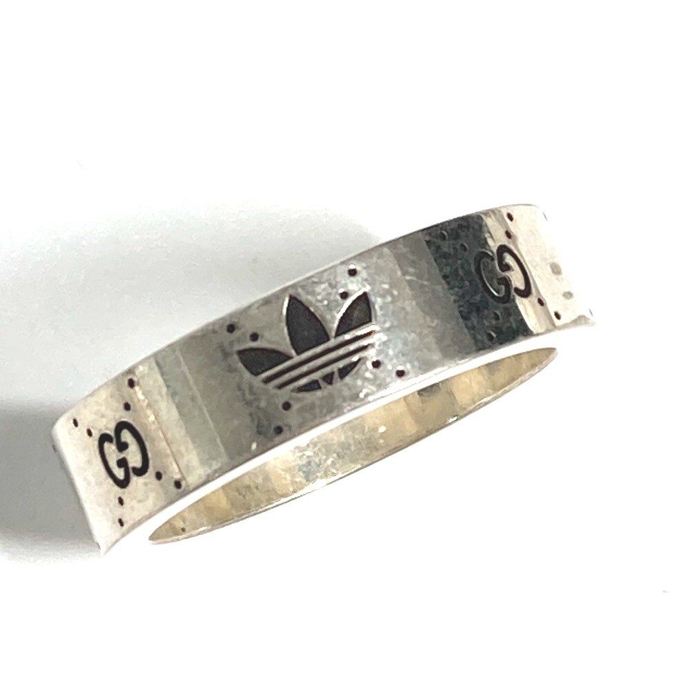 GUCCI 702766 Adidas collaboration Engraving Wide Ring AG925 GUCCI 702766 Adidas collaboration Engraving Wide Ring AG925