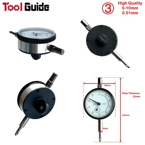 0-0.8-10-25 mm 0-1" Dial Test Indicator Precision Oscillation Lathe DTI Gauge - Picture 4 of 15