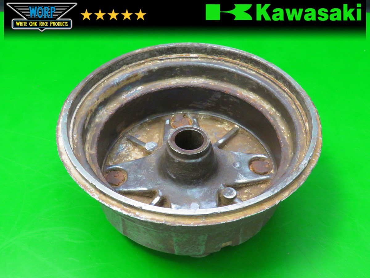 どこかの 1998 KAWASAKI BAYOU 220 KLF220A REAR DRUM BRAKE PLATE SHOES HUB
