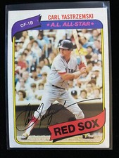 1980 Topps CARL YASTRZEMSKI #720 A.L. ALL-STAR Boston Red Sox HALL OF FAME MVP J