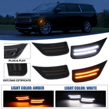 2x LED Side Marker Light For 2021-up GMC Yukon XL Chevy Tahoe Suburban Cadillac