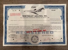 Northeast Airlines, Inc - Specimen Stock Certificate - Specimen Stocks & Bonds