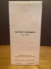 Narcisco Rodriguez 3.3 OZ EDT Dedicated For You LIMITED EDITION SIGNED BOTTLE