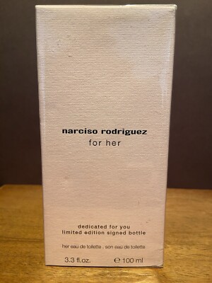 Narcisco Rodriguez 3.3 OZ EDT Dedicated For You LIMITED EDITION SIGNED BOTTLE
