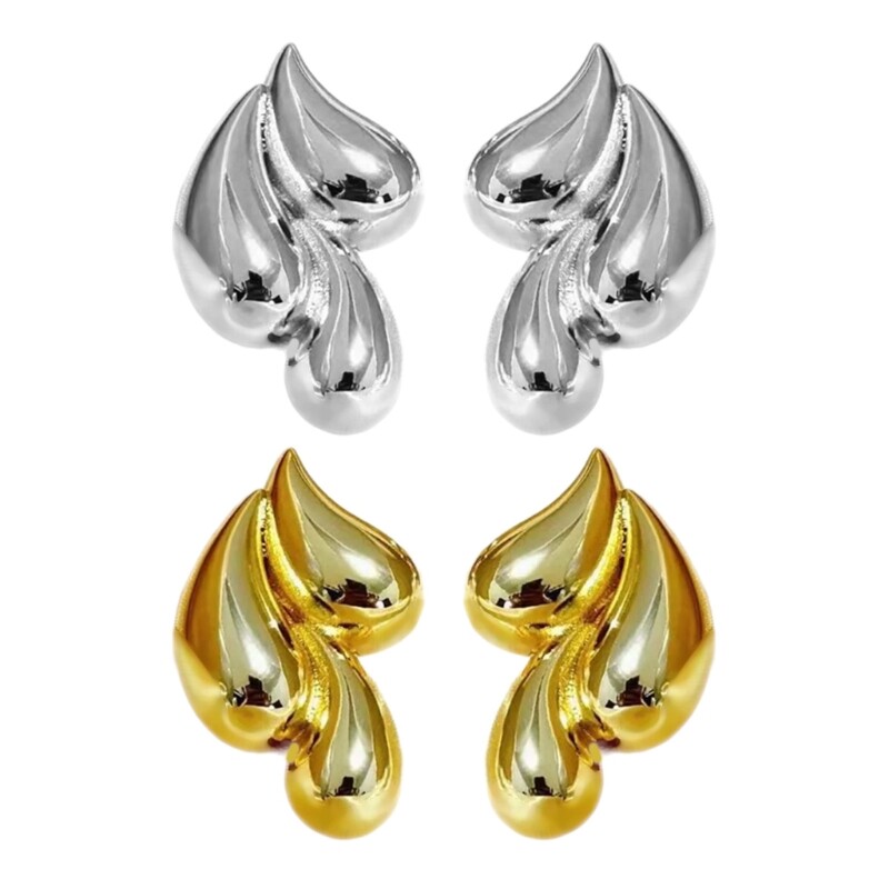 Trendy Irregular Teardrop Earrings Unique Ornament for Fashion-Forward Styles