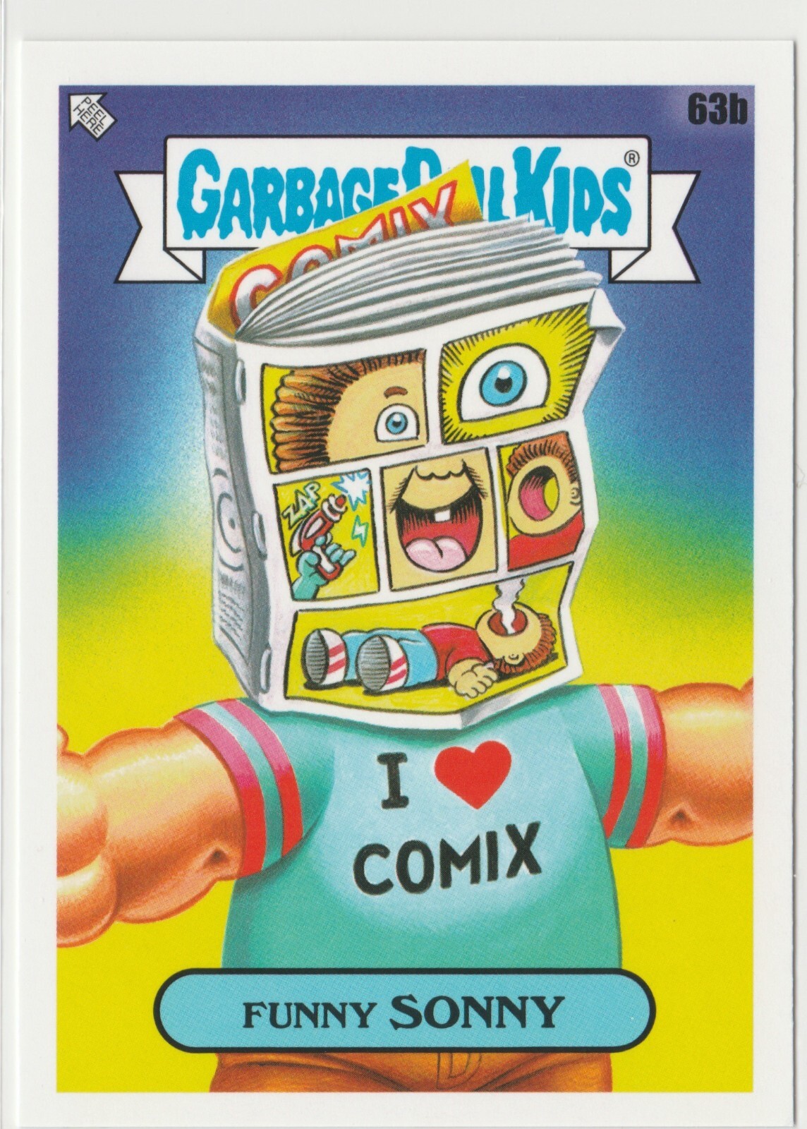 Funny Sonny #63b Garbage Pail Kids GPK 2022 Book Worms Trading Card