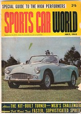 Sports Car World 1963 Jul Corvair Monza GT MG Sprite Mini Cooper S Turner Locomo