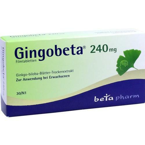 GINGOBETA 240 mg Filmtabletten 30 St PZN 12461692