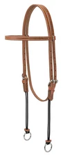 Weaver Leather Gag Bridle Headstall, Harness Leather, 10-0287