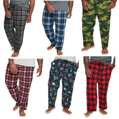 Sonoma Pajama Pants Men LT Soft Microfleece Elastic Waist Pockets Big Tall Size