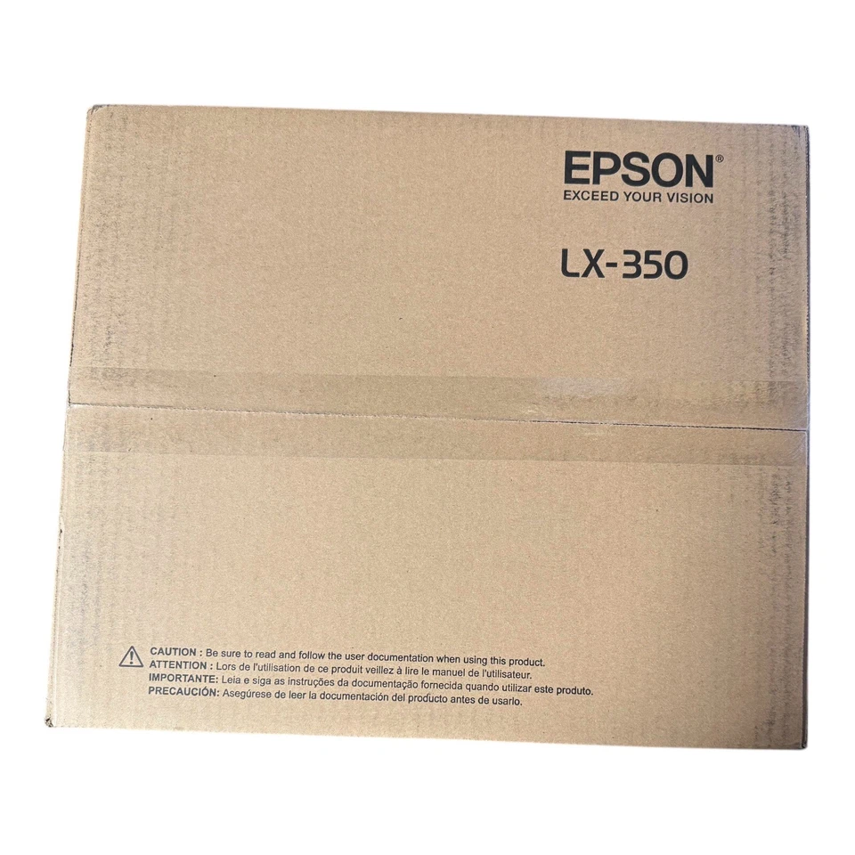Epson LX-350 9-pin Dot Matrix Printer - Monochrome - Black C11CC24001 - Image 2 of 3