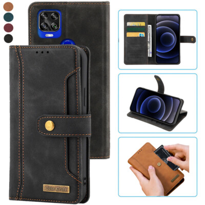For ZTE Axon 11 SE 5G Notebook Style Card Case,Leather