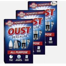 9 Sachets OUST All Purpose Descaler For Kettle Iron Limescale Remover & Cleaner
