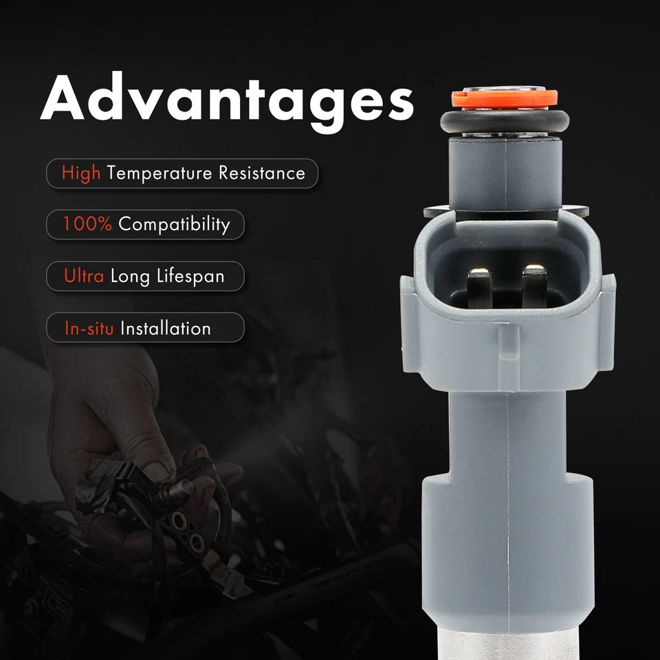 4x Inyector de combustible para Subaru Outback Legacy 2015-2017 H4 2,5 L aspiración natural Foto 4 de 4