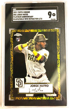 2021 Topps Chrome Platinum Ann JORGE MATEO Black/Gold Refractor SP /10 Rookie RC