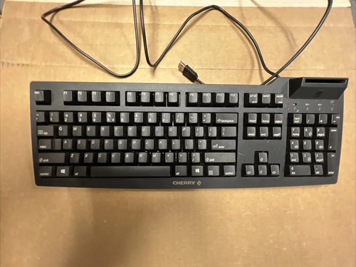 CHERRY RS 6600 USB KEYBOARD W/SMART CARD DOD STANDARD TRANSOURCE - Picture 2 of 10