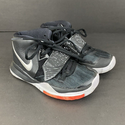 Nike Kyrie 6 VI Irving Jet Black/White PS BQ5600-001 Kids 12C