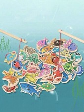 Angel Spieleset Bambusstangen + 31 Fische