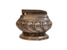 Vintage Ronson Crown Silver Plated Table Top Cigarette Lighter 