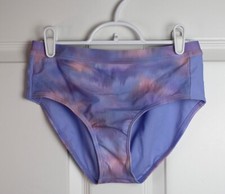 Girls Athleta Girl Sunset Bikini Bottom Purple Pink Tie Dye UPF 50 Size 16