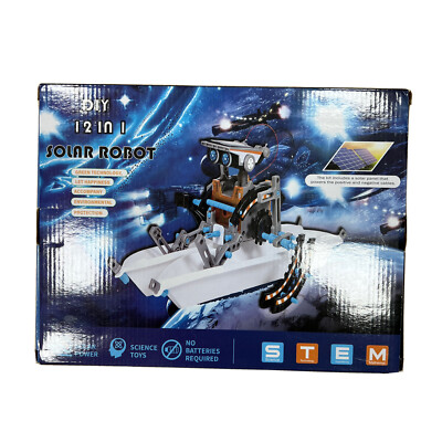 STEM 12 in 1 Education Solar Robot Toys -190 Pc DIY Building Science ...