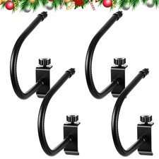 4 Pcs Christmas Garland Hanger for Front Door, 360-degree Adjustable Wreath H...