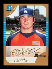 2005 Bowman Draft Picks & Prospects #BDP140 Andy LaRoche Gold Dodgers