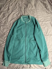 FIGS Bellery Technical Collection Scrub Jacket Hunter Green Size Medium Women