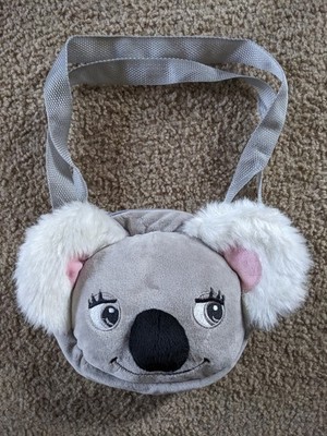 NEW Australian Design Plush Koala Bear Face Child Purse / Bag
