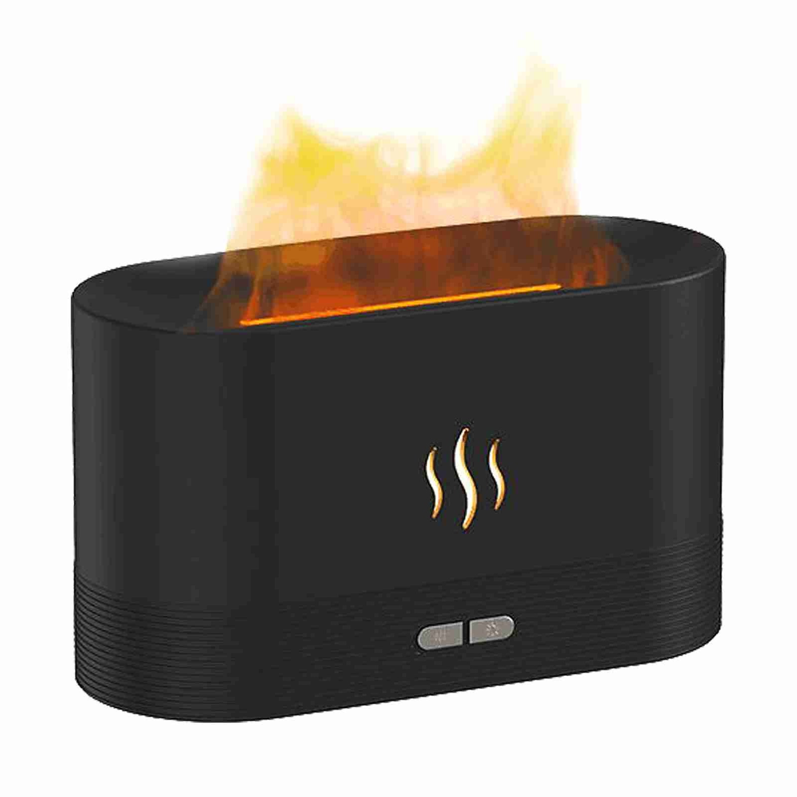 Simulation Flame Humidifier Auto Shut Off USB Aromatherapy Mist Humidifier With