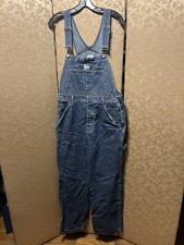 Calvin Klein CK Vintage Y2K 90s Blue Denim Bib Overalls Size Medium M