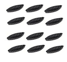 12 x Backform Schiffchen 100mm oval gewellt f...