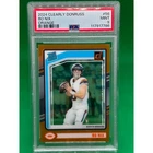 Bo Nix Rookie Card Orange /199 PSA 9 2024 Clearly Donruss #56 Denver Broncos