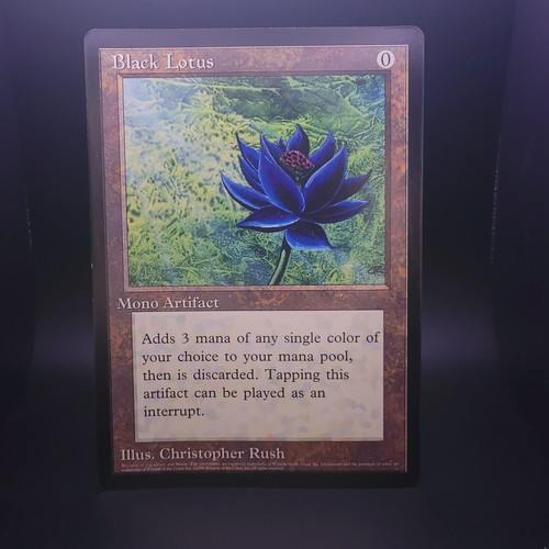 Magic The Gathering: 1996 Black Lotus, oversize 6x9 Scrye Magazine Promo Card