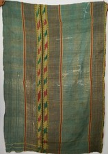 Collectible Vintage Kantha Quilt Handmade Indian Cotton Textile