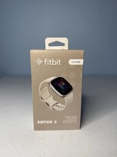Fitbit Sense 2 Smartwatch - Platinum Aluminum with Lunar White Band SEALED NEW