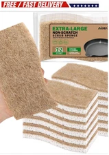 AIDEA XL Sponges Kitchen, 12Count, Non-Scratch Dish Sponges, Large Natural Spong