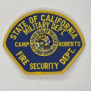 Camp Roberts Army Base Fire Fighter Security Patch California