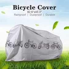 82.6"x43.3" Waterproof Bike Bicycle Cover Outdoor Rain Dust UV Bikes Protector