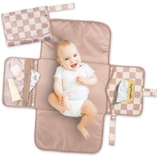 Portable Diaper Changing Pad  Waterproof, Wipeable  Compact Baby Changing P...