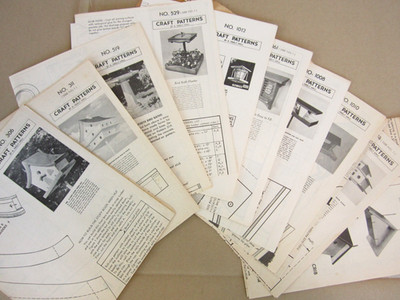 VTG Lot of  DIY Wood Working Patterns Bird Houses Wren Cabin Chalet Martin House