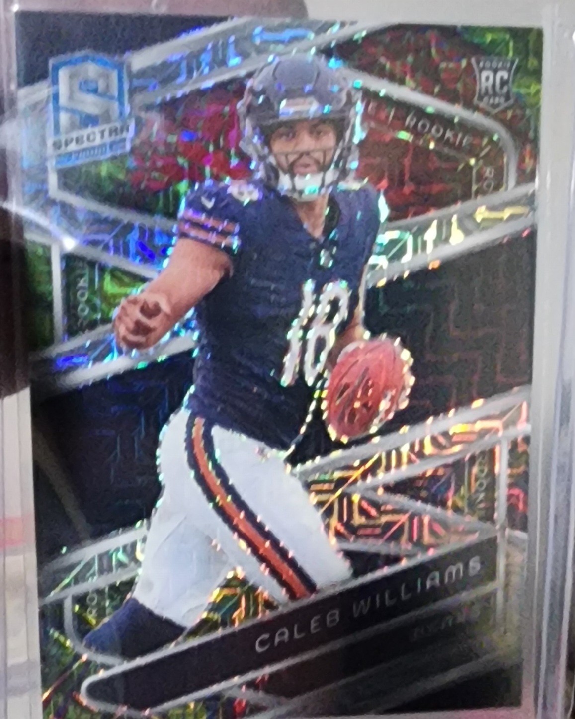 2024 Panini Spectra - Rookies Caleb Williams #111 Meta Prizm /25 (RC)