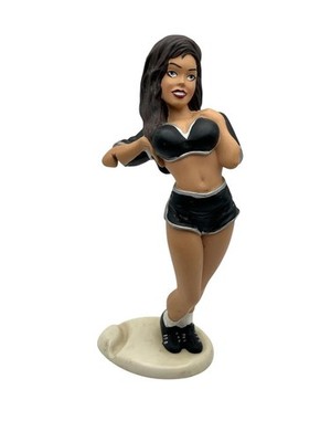 Bottoms Up R. Demars Ganz 7 in Brunette Cheerleader Vintage Beer Soda Can Holder