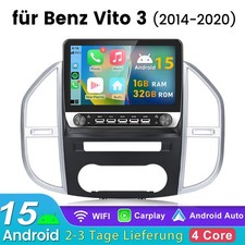 10.1 Android 15 Carplay F&uuml;r Mercedes Benz Vito W447 2014-2024 Autoradio GPS Navi