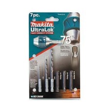 Makita 784873-A Ultralok Fast Connect System Drill Driver Kit 7 Piece USA Made 
