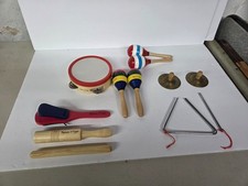 LOT OF 12 MELISSA & DOUG CHILDRENS WOOD MUSIC...