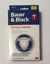 Bauer and Black Swimmer Supporter Size Large 206972 New